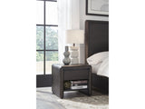 Xolani Jaguar One Drawer Acacia Wood Nightstand - Ornate Home