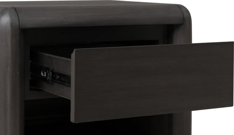 Xolani Jaguar One Drawer Acacia Wood Nightstand - Ornate Home