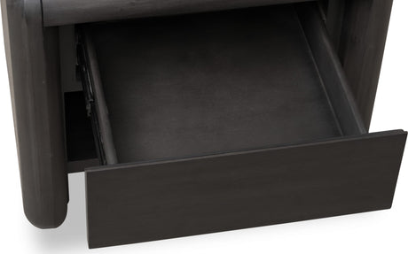 Xolani Jaguar One Drawer Acacia Wood Nightstand - Ornate Home