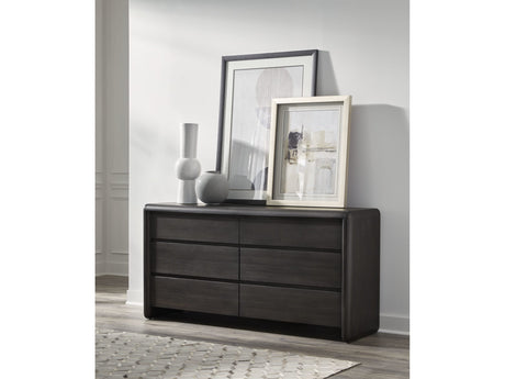 Xolani Jaguar Six Drawer Acacia Wood Dresser - Ornate Home