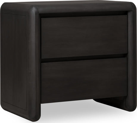 Xolani Jaguar Two Drawer Acacia Wood Nightstand - Ornate Home