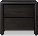 Xolani Jaguar Two Drawer Acacia Wood Nightstand - Ornate Home