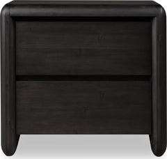 Xolani Jaguar Two Drawer Acacia Wood Nightstand - Ornate Home