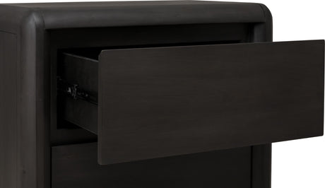 Xolani Jaguar Two Drawer Acacia Wood Nightstand - Ornate Home