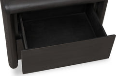 Xolani Jaguar Two Drawer Acacia Wood Nightstand - Ornate Home