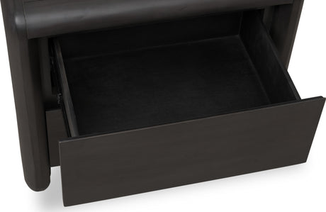 Xolani Jaguar Two Drawer Acacia Wood Nightstand - Ornate Home