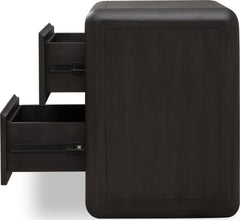 Xolani Jaguar Two Drawer Acacia Wood Nightstand - Ornate Home