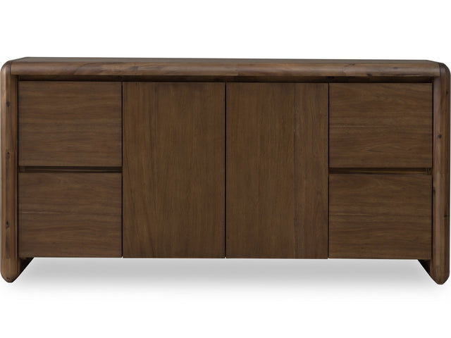 Xolani Two Door Four Drawer Acacia Wood Sideboard in Impala - Ornate Home
