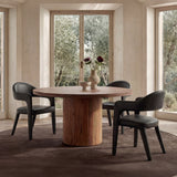 Martens Black Leather Dining Chair