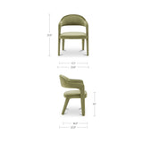 Martens Green Dining Chair Velvet