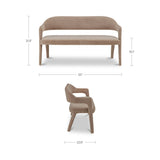 Martens Camel Dining Bench