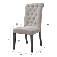 Yabeina Side Chair (Set-2) - Ornate Home