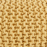 Yablanitsa Orange Knitted Pouf - Ornate Home
