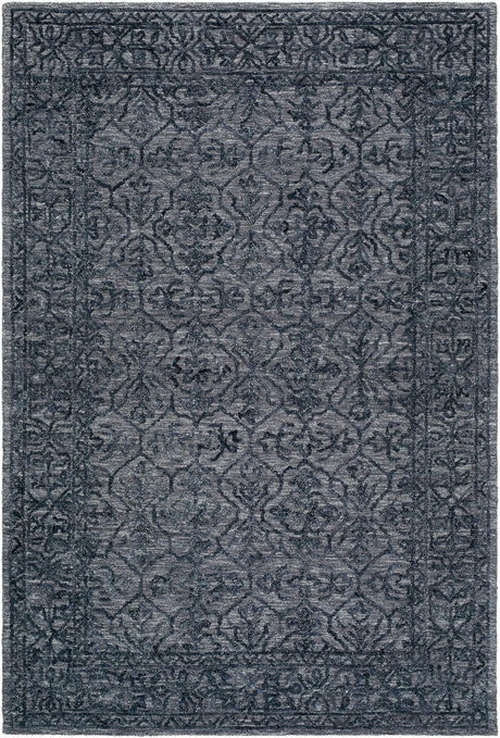 Yadid Black Wool Area Rug - Ornate Home