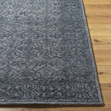 Yadid Black Wool Area Rug - Ornate Home