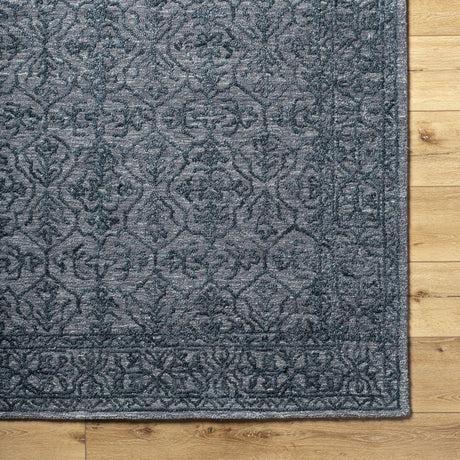 Yadid Black Wool Area Rug - Ornate Home