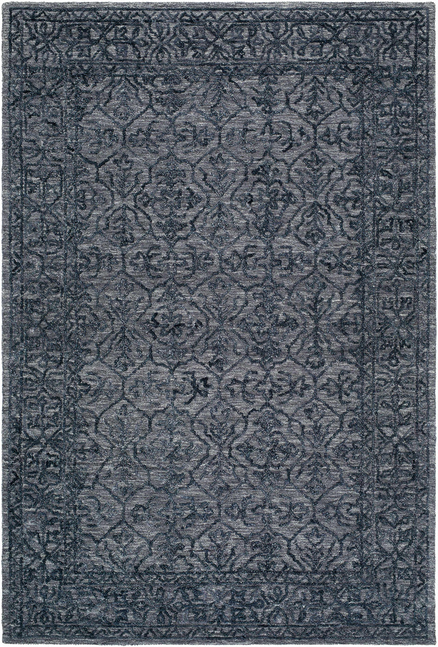Yadid Black Wool Area Rug - Ornate Home