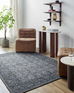 Yadid Black Wool Area Rug - Ornate Home