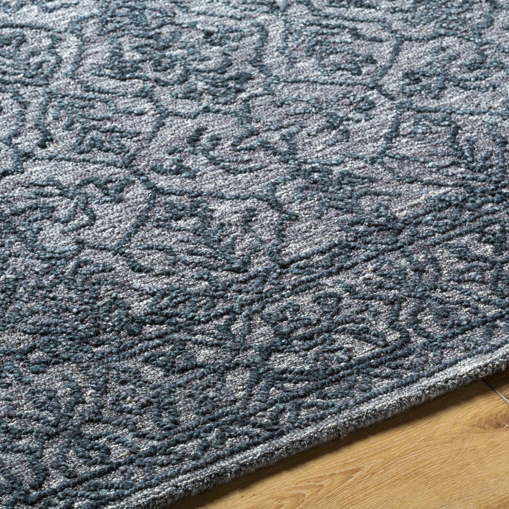Yadid Black Wool Area Rug - Ornate Home