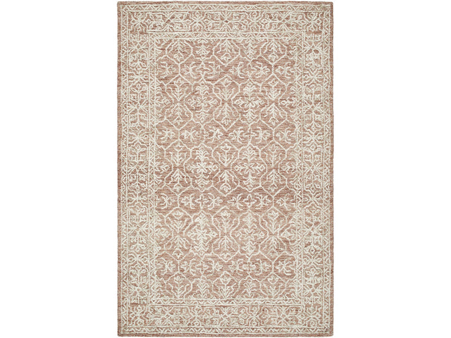 Yadid Brown Wool Area Rug - Ornate Home