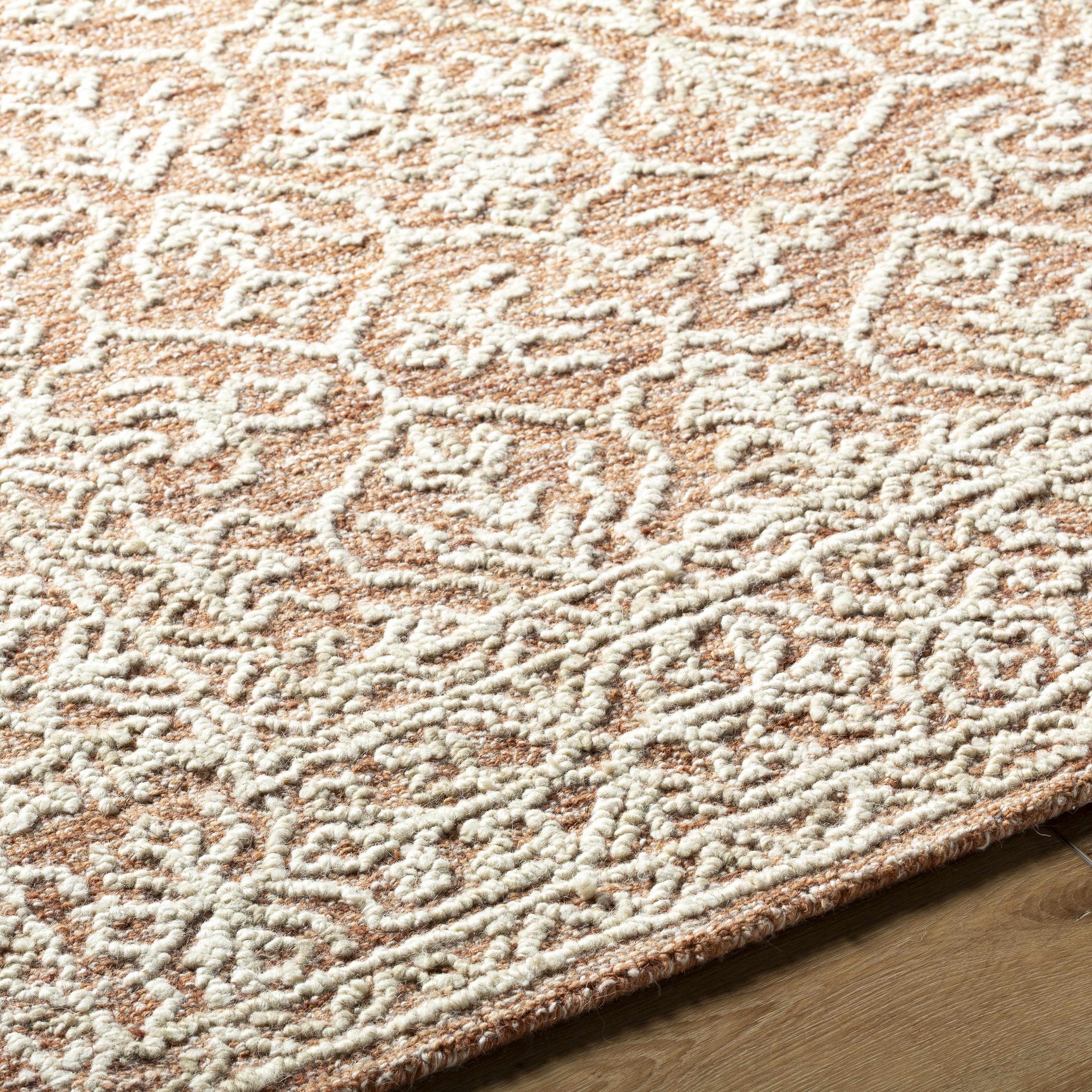 Yadid Brown Wool Area Rug - Ornate Home