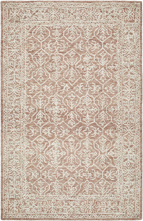 Yadid Brown Wool Area Rug - Ornate Home