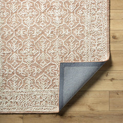Yadid Brown Wool Area Rug - Ornate Home
