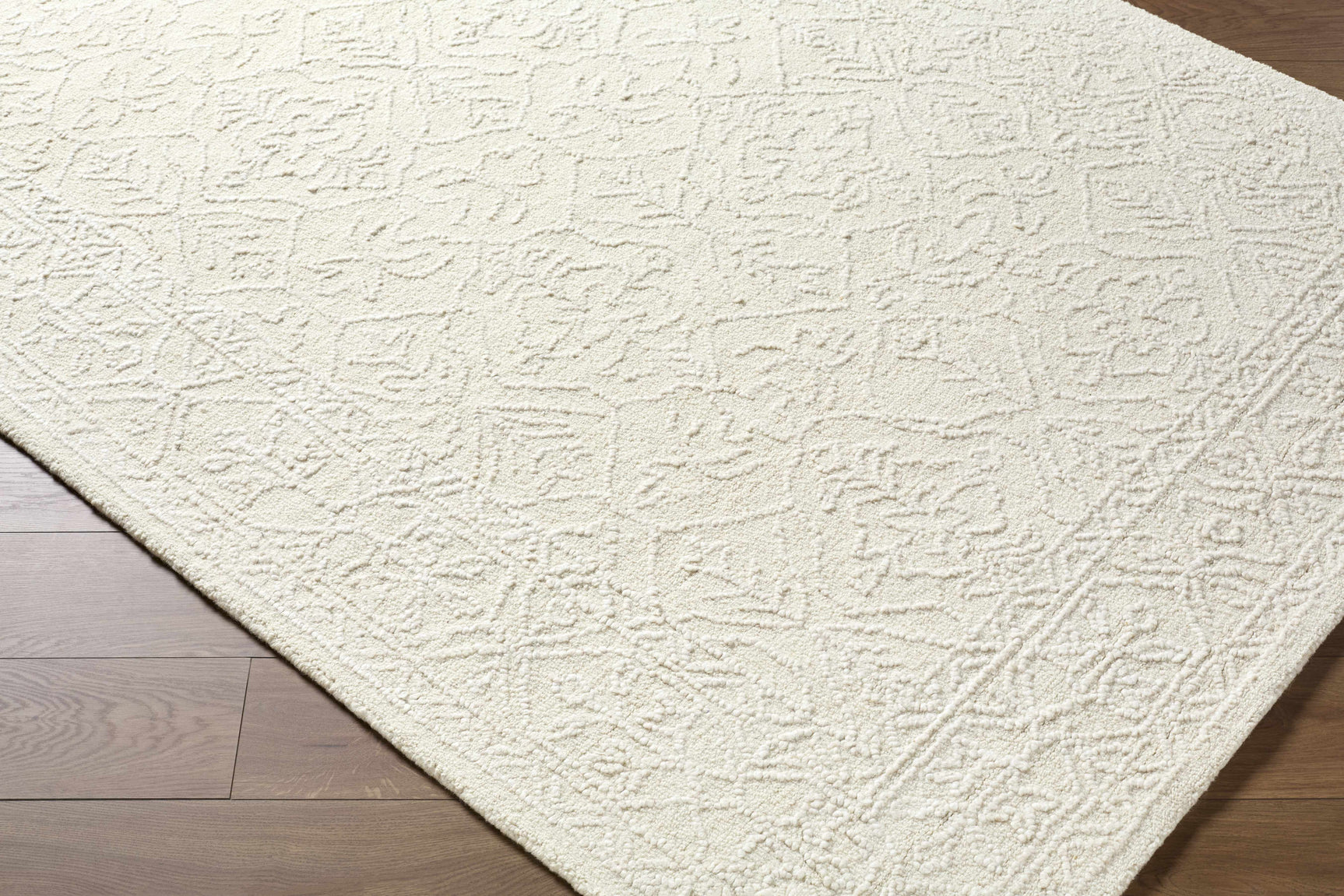 Yadid Cream Wool Area Rug - Ornate Home