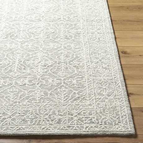 Yadid Gray Wool Area Rug - Ornate Home