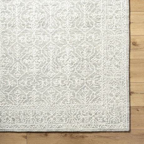 Yadid Gray Wool Area Rug - Ornate Home