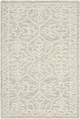 Yadid Gray Wool Area Rug - Ornate Home