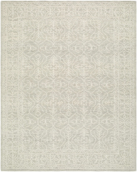Yadid Gray Wool Area Rug - Ornate Home