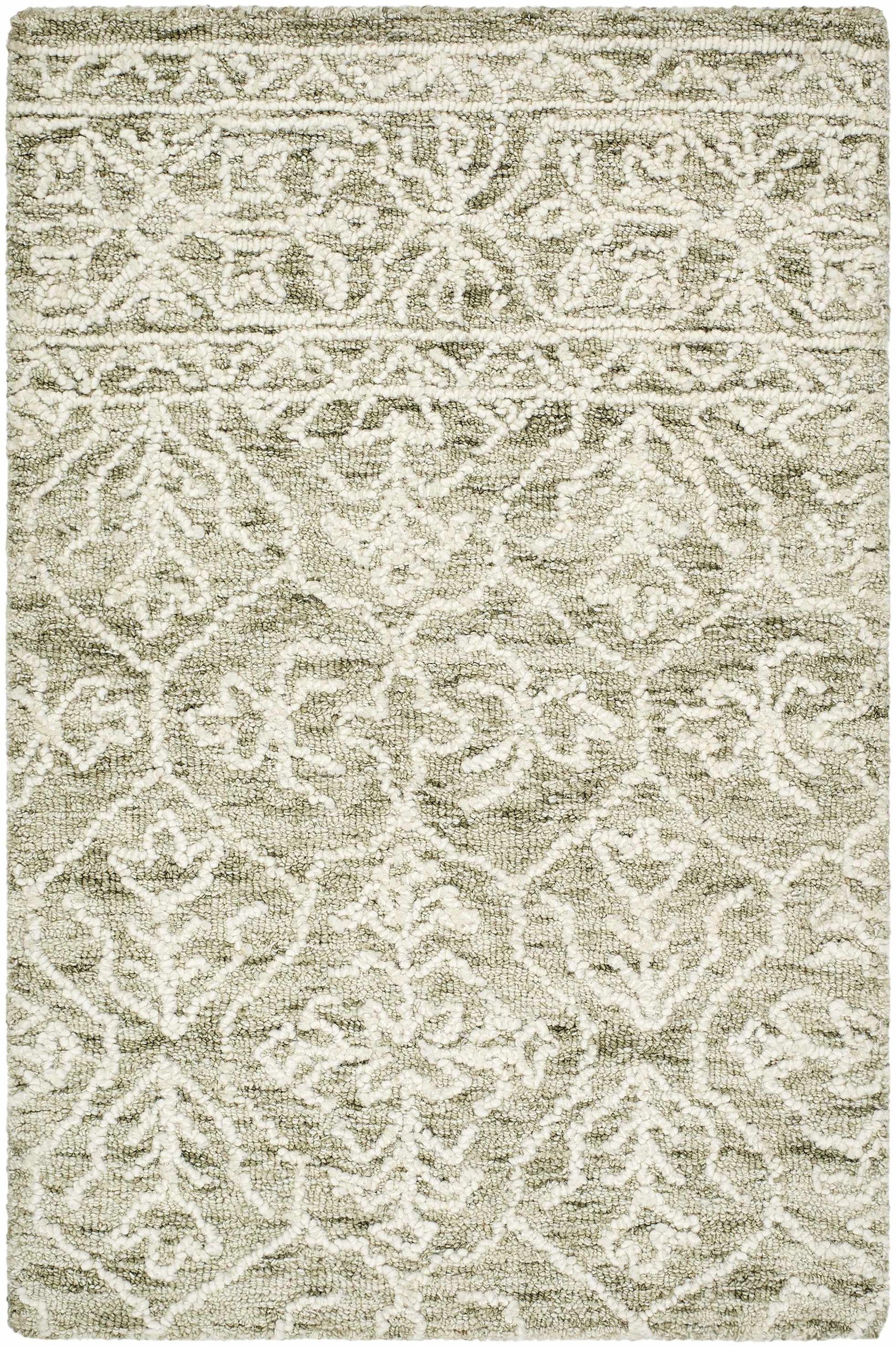Yadid Green Wool Area Rug - Ornate Home