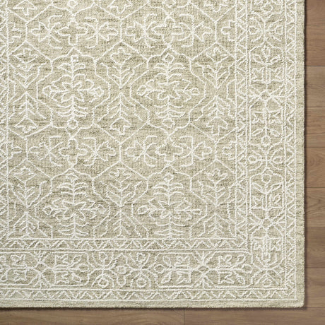 Yadid Green Wool Area Rug - Ornate Home