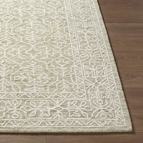 Yadid Green Wool Area Rug - Ornate Home