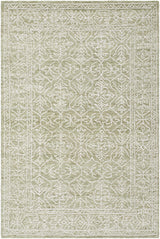 Yadid Green Wool Area Rug - Ornate Home