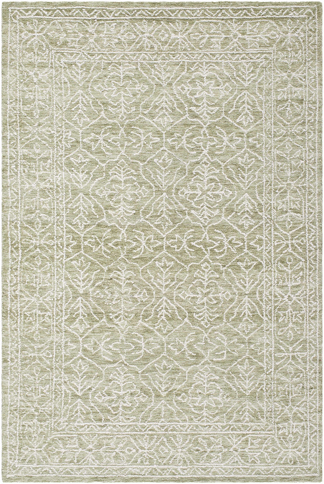 Yadid Green Wool Area Rug - Ornate Home