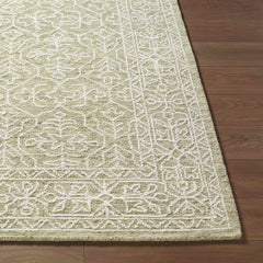 Yadid Green Wool Area Rug - Ornate Home