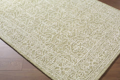 Yadid Green Wool Area Rug - Ornate Home