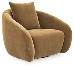 Yahya Camel Swivel Accent Chair - Ornate Home