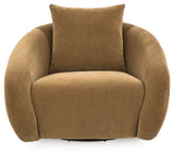 Yahya Camel Swivel Accent Chair - Ornate Home