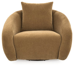 Yahya Camel Swivel Accent Chair - Ornate Home