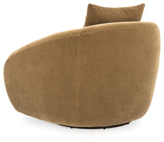 Yahya Camel Swivel Accent Chair - Ornate Home
