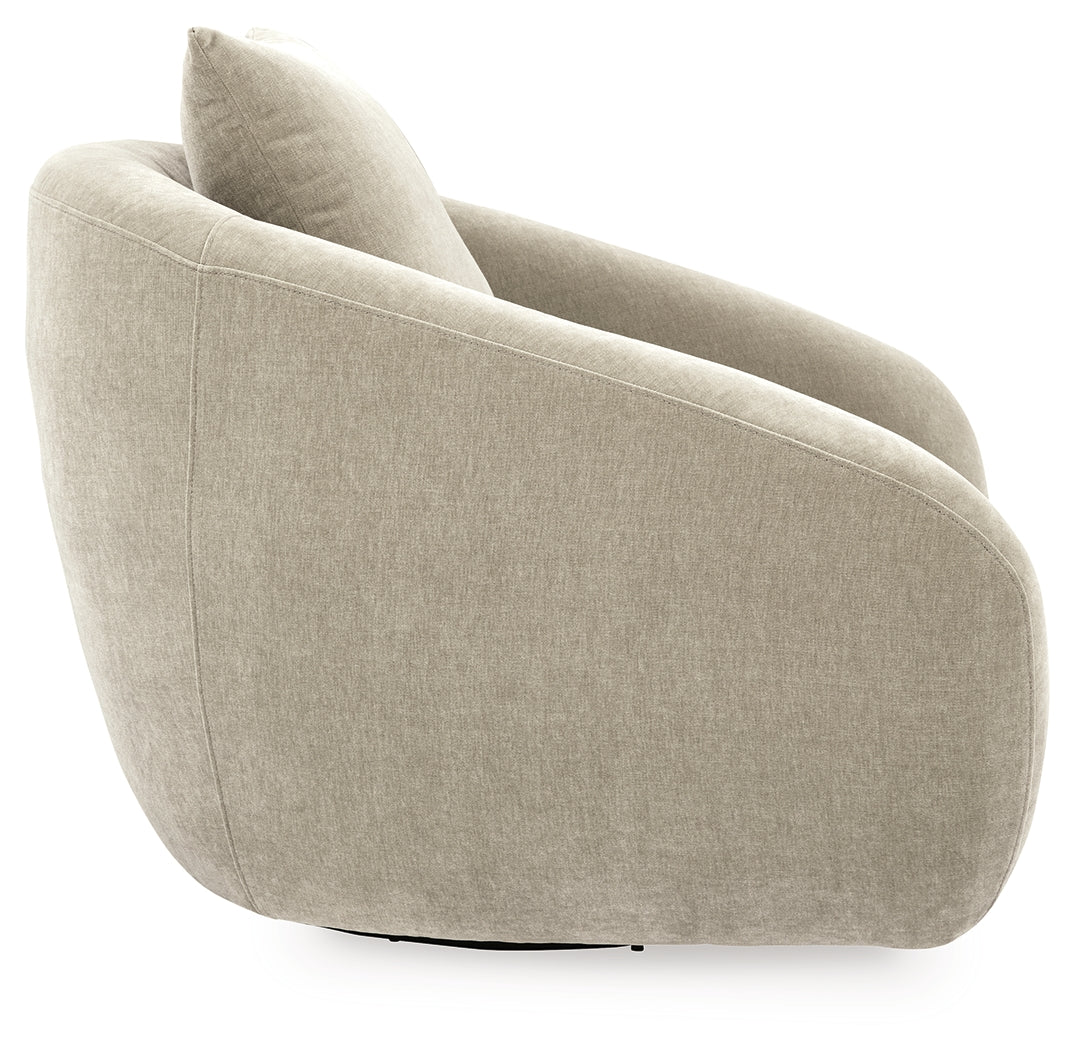 Yahya Pebble Swivel Accent Chair (Online Special Price) - Ornate Home