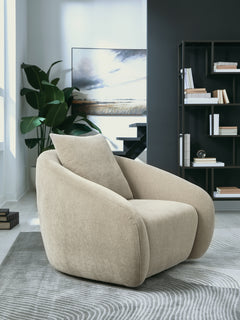 Yahya Pebble Swivel Accent Chair - Ornate Home