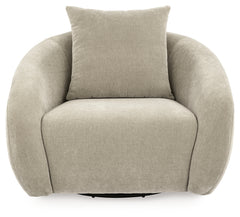 Yahya Pebble Swivel Accent Chair - Ornate Home