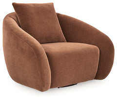 Yahya Sienna Swivel Accent Chair - Ornate Home