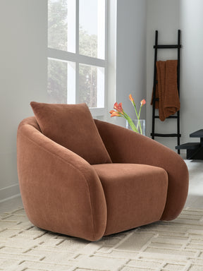 Yahya Sienna Swivel Accent Chair - Ornate Home