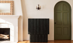 Yale Black Bar Cabinet - Ornate Home
