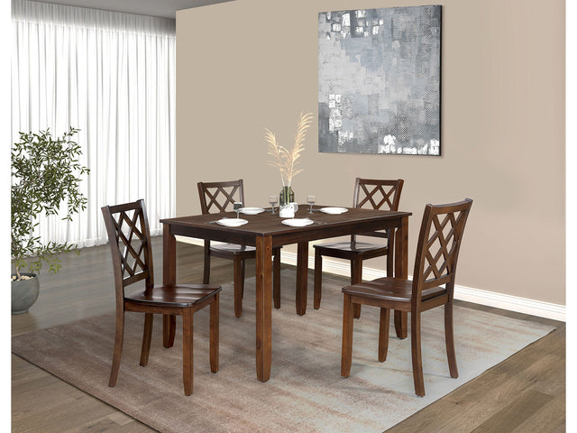 Yamhill Dark Cherry 5 Pc. Dining Room Set - Ornate Home